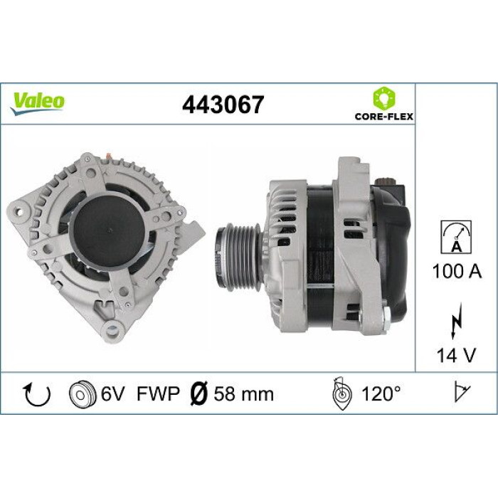 Valeo Lichtmaschine 443067 Valeo Lichtmaschine 443067