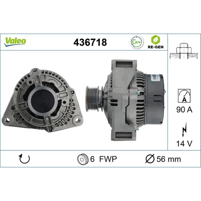 Valeo Lichtmaschine 436718 Valeo Lichtmaschine 436718