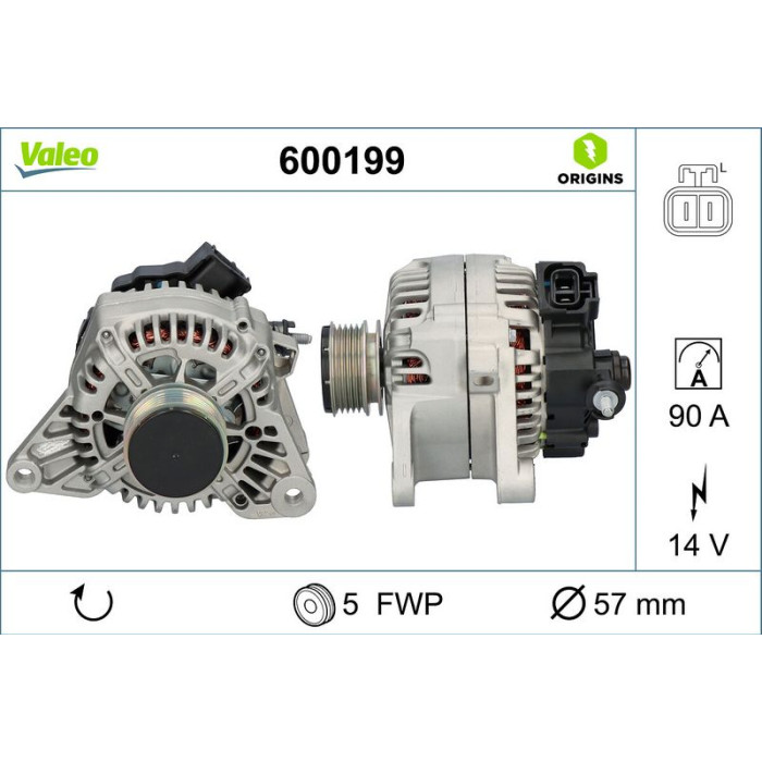 Valeo Lichtmaschine 600199 Valeo Lichtmaschine 600199