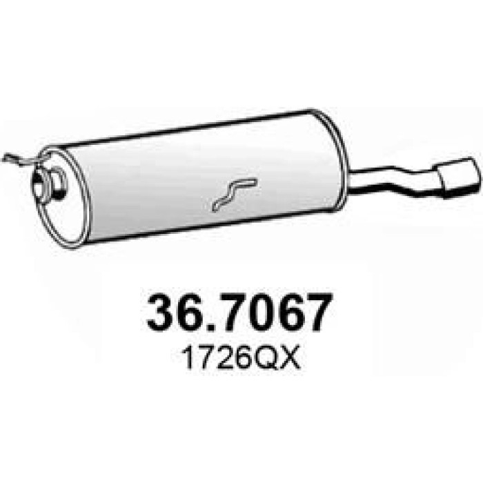 ASSO Endschalldämpfer 36.7067 ASSO Endschalldämpfer 36.7067