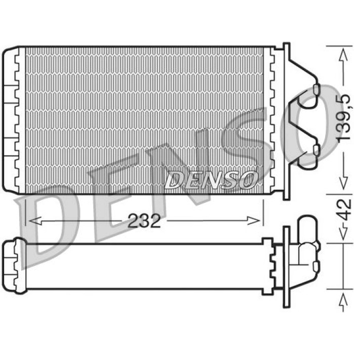 Denso Heizungswärmetauscher DRR09081 Denso Heizungswärmetauscher DRR09081