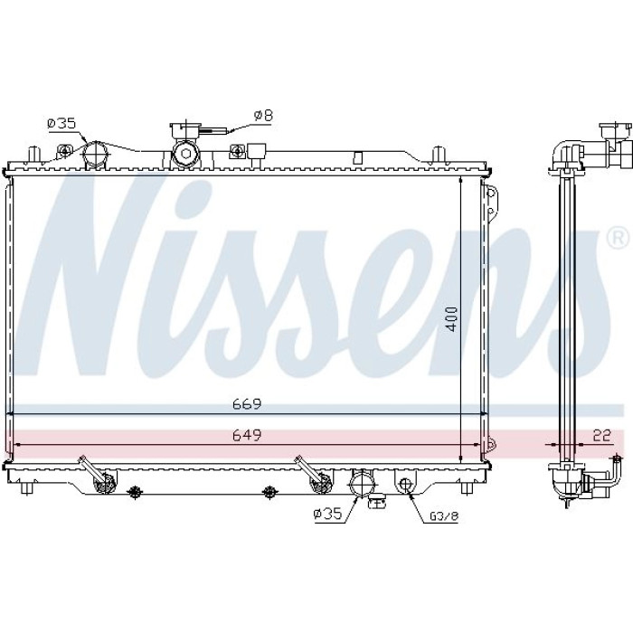 Nissens Wasserkühler PKW 62444A