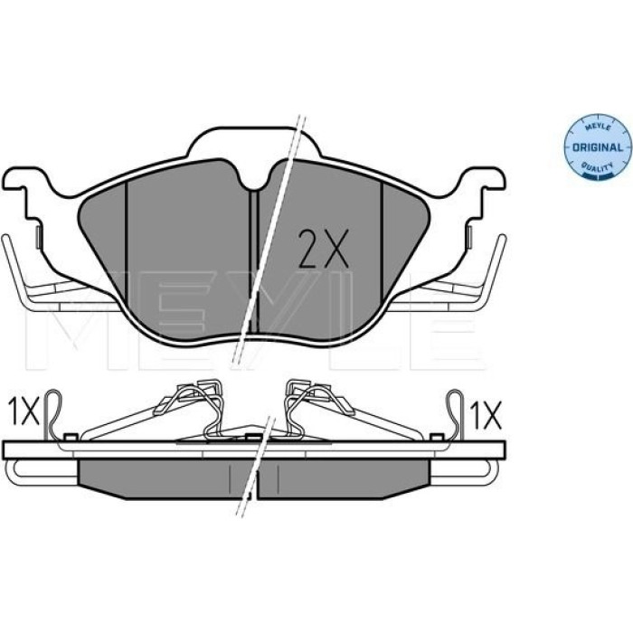 025 230 6317/W MEYLE Bremsbelagsatz Opel Astra G Mit Sensor 025 230 6317/W MEYLE Bremsbelagsatz Opel Astra G Mit Sensor