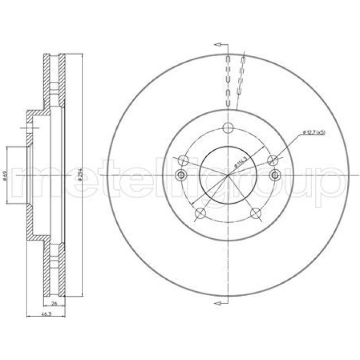 Cifam Bremsscheibe 800-593C