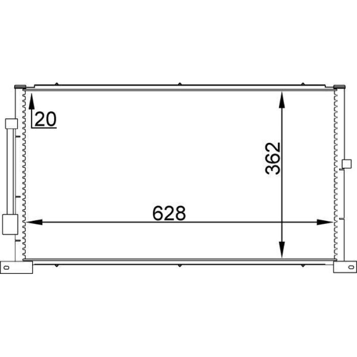 Kondensator, Klimaanlage AC 258 000S Kondensator, Klimaanlage AC 258 000S