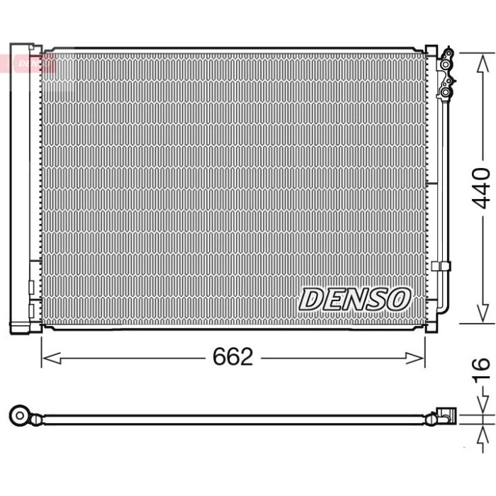 Denso Klimakondensator DCN05032 Denso Klimakondensator DCN05032