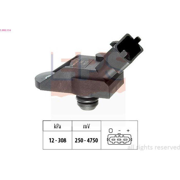 Luftdrucksensor, Saugrohrdruck 1.993.114