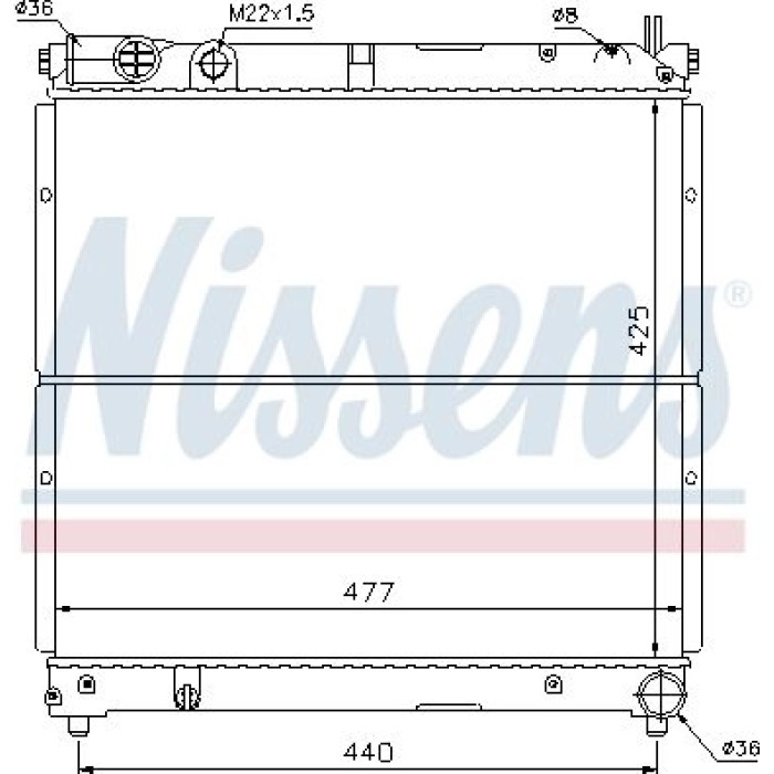 Nissens Wasserkühler PKW 64164 Nissens Wasserkühler PKW 64164
