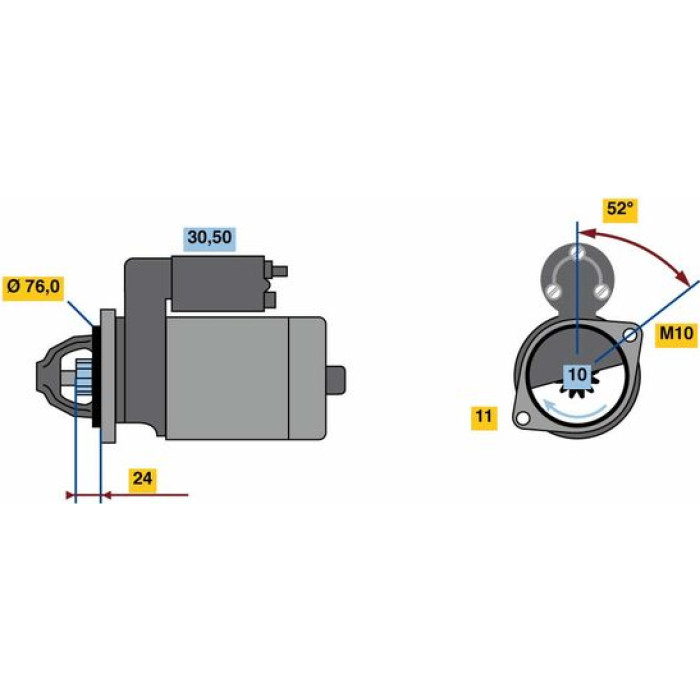 Bosch Anlasser 0001109403 Bosch Anlasser 0001109403