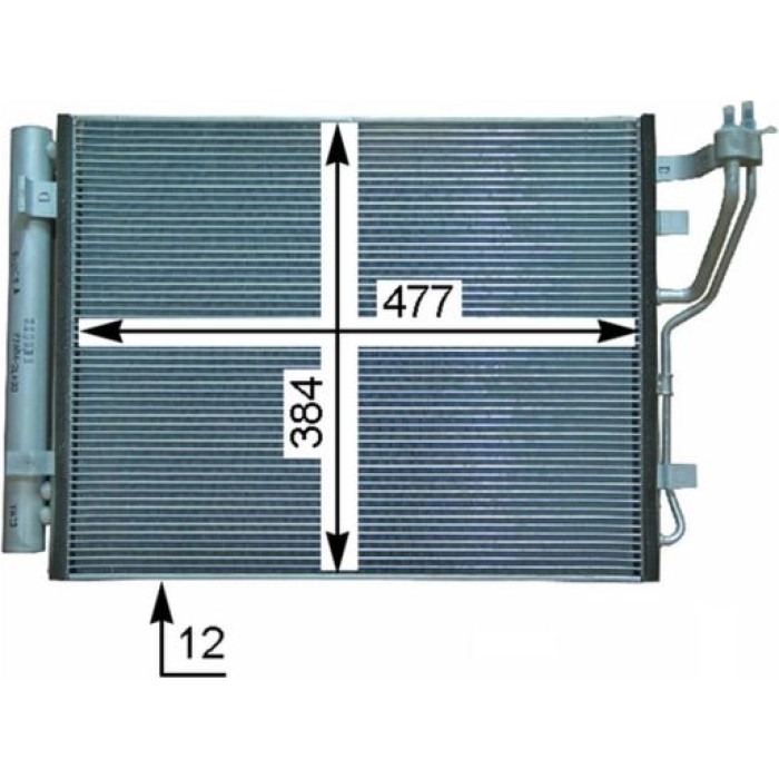 Kondensator, Klimaanlage AC 709 000P Kondensator, Klimaanlage AC 709 000P