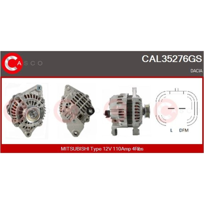 CASCO Generator CAL35276GS CASCO Generator CAL35276GS