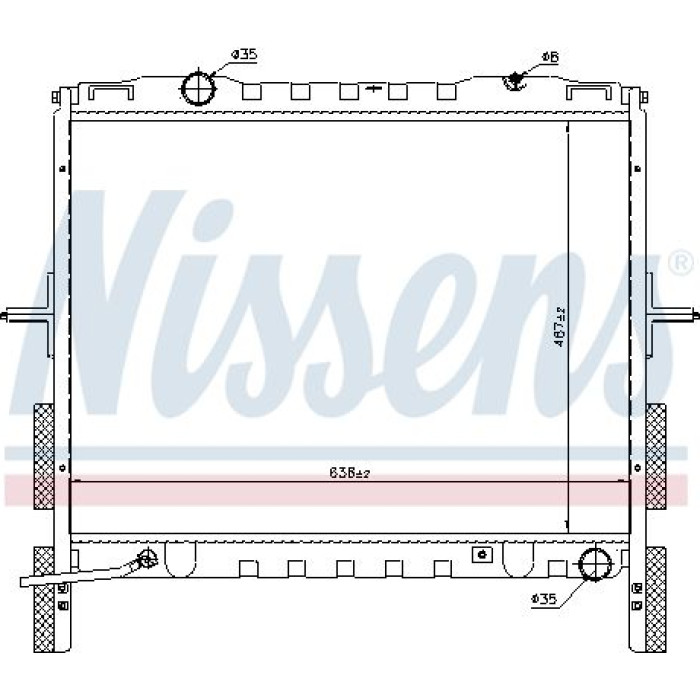 Nissens Wasserkühler PKW 66658 Nissens Wasserkühler PKW 66658