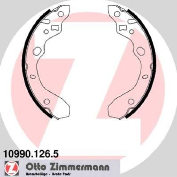 ZIMMERMANN Bremsbacken 10990.126.5 ZIMMERMANN Bremsbacken 10990.126.5