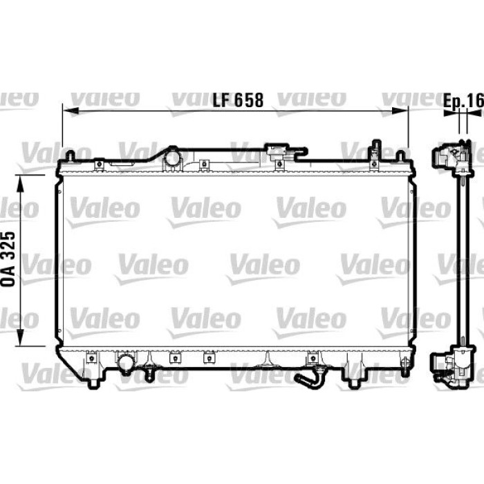 Valeo Motorkühler 732753 Valeo Motorkühler 732753