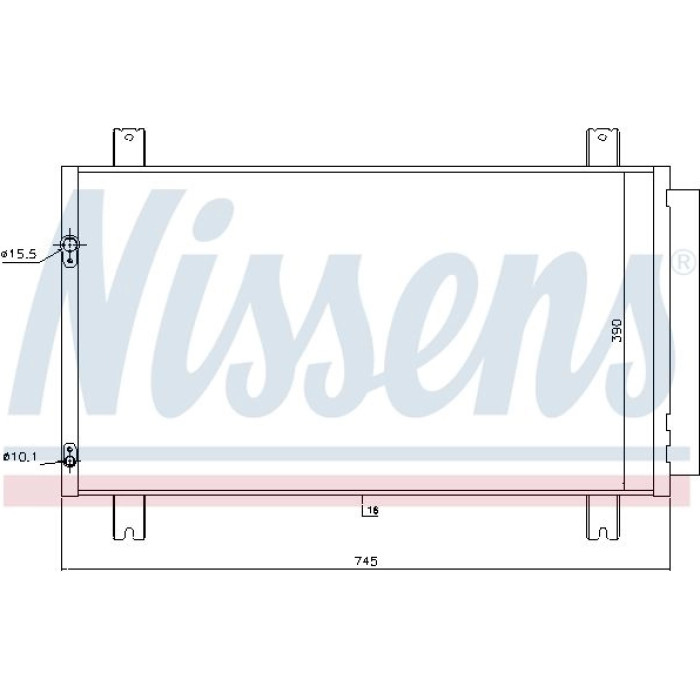Nissens Klimakondensator PKW 940401 Nissens Klimakondensator PKW 940401