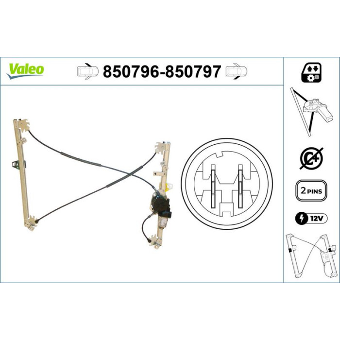 VALEO 850797 Fensterheber VALEO 850797 Fensterheber