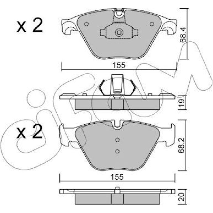 CIFAM Bremsbelagsatz, Scheibenbremse 822-918-0