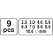 Lederlochset 9-Tlg | YT-3590 Lederlochset 9-Tlg | YT-3590