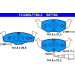 Bremsbelagsatz Vw P. Polo 1.2-2.0 01- Mit Sensor | 13.0460-7164.2 Bremsbelagsatz Vw P. Polo 1.2-2.0 01- Mit Sensor | 13.0460-7164.2