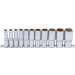 BGS Steckschlüssel-Einsatz-Satz Zwölfkant, tief | Antrieb Innenvierkant 10 mm (3/8"""") | Zollgrößen | 11-tlg | 6859 BGS Steckschlüssel-Einsatz-Satz Zwölfkant, tief | Antrieb Innenvierkant 10 mm (3/8"""") | Zollgrößen | 11-tlg | 6859