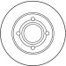 Bremsscheibe Vw T. A80/90 Quatr | DF1536 Bremsscheibe Vw T. A80/90 Quatr | DF1536