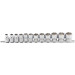 BGS Steckschlüssel-Einsatz-Satz, Sechskant | Antrieb Innenvierkant 10 mm (3/8"""") | SW 8 - 19 mm | 12-tlg | 9104 BGS Steckschlüssel-Einsatz-Satz, Sechskant | Antrieb Innenvierkant 10 mm (3/8"""") | SW 8 - 19 mm | 12-tlg | 9104