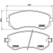 BREMBO Bremsklötze VA | NISSAN Almera, Patrol 95-07 | P 56 039 BREMBO Bremsklötze VA | NISSAN Almera, Patrol 95-07 | P 56 039