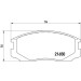 BREMBO Bremsklötze VA | MITSUBISHI Colt, Lancer 86-03 | P 54 015 BREMBO Bremsklötze VA | MITSUBISHI Colt, Lancer 86-03 | P 54 015