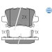 Bremsbelagsatz Honda T. Civic 06- Mit Sensor | 025 240 8615/W Bremsbelagsatz Honda T. Civic 06- Mit Sensor | 025 240 8615/W