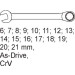 Maul-Ringschl÷ssel 16-Tlg. 6-21mm In Schubladeneinlage | YT-5531 Maul-Ringschl÷ssel 16-Tlg. 6-21mm In Schubladeneinlage | YT-5531