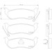 BREMBO Bremsklötze HA | JEEP CHEROKEE 01 | P 37 009 BREMBO Bremsklötze HA | JEEP CHEROKEE 01 | P 37 009
