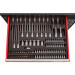 Rooks Roter Werkzeugwagen mit seitlichem Schrank, 235 Teile Rooks Roter Werkzeugwagen mit seitlichem Schrank, 235 Teile