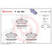BREMBO Bremsklötze VA | MERCEDES W204,W212 07 | P 50 067 BREMBO Bremsklötze VA | MERCEDES W204,W212 07 | P 50 067