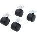BGS Doppel-Lenkrollen-Satz | Ø 40 mm | 4-tlg | 80332 BGS Doppel-Lenkrollen-Satz | Ø 40 mm | 4-tlg | 80332