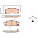 Bremsklötze VA | MITSUBISHI L 200 14 | GDB2124 Bremsklötze VA | MITSUBISHI L 200 14 | GDB2124