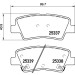 BREMBO Bremsklötze HA | HYUNDAI i30 KIA Carens 12 | P 30 094 BREMBO Bremsklötze HA | HYUNDAI i30 KIA Carens 12 | P 30 094