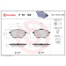 BREMBO Bremsklötze HA | CITROEN C4, PEUGEOT 308 13 | P 61 122 BREMBO Bremsklötze HA | CITROEN C4, PEUGEOT 308 13 | P 61 122