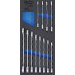 BGS Werkstattwageneinlage 1/3: Ratschenring-Maulschlüssel-Satz | SW 8 - 19 mm | 12-tlg | 4196 BGS Werkstattwageneinlage 1/3: Ratschenring-Maulschlüssel-Satz | SW 8 - 19 mm | 12-tlg | 4196