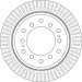 Bremsscheibe Toyota T. Land Cruiser 3.0 D-4D 10 | DF6342 Bremsscheibe Toyota T. Land Cruiser 3.0 D-4D 10 | DF6342