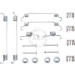 0820Q Zubehörsatz, Bremsbacken 0820Q Zubehörsatz, Bremsbacken