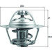 Thermostateinsatz mit Dichtung | RENAULT Megane III 08 | TX 196 83D Thermostateinsatz mit Dichtung | RENAULT Megane III 08 | TX 196 83D