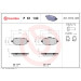 BREMBO Bremsklötze HA | CITROEN C4 PEUGEOT 208 19 | P 61 140 BREMBO Bremsklötze HA | CITROEN C4 PEUGEOT 208 19 | P 61 140