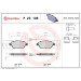 BREMBO Bremsklötze VA | ALFA Mito FIAT Doblo, Punto 00 | P 23 108 BREMBO Bremsklötze VA | ALFA Mito FIAT Doblo, Punto 00 | P 23 108