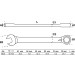 BGS Ratschenring-Maulschlüssel umschaltbar SW 16 mm 6616