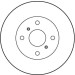 Bremsscheibe Toyota P. Corolla 1.3-1.6/1.8D 87-93 | DF1423 Bremsscheibe Toyota P. Corolla 1.3-1.6/1.8D 87-93 | DF1423