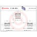 BREMBO Bremsklötze VA | ALFA 147, 156 FIAT Coupe 93-06 | P 23 074 BREMBO Bremsklötze VA | ALFA 147, 156 FIAT Coupe 93-06 | P 23 074