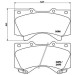 BREMBO Bremsklötze VA | TOYOTA Land Cruiser 00 | P 83 107 BREMBO Bremsklötze VA | TOYOTA Land Cruiser 00 | P 83 107