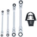 BGS Doppel-Ratschen-Ringschlüssel-Satz | abwinkelbar | mit E-Profil RiNGK | öpfen | SW E6 E24 mm | 4-tlg | 71028 BGS Doppel-Ratschen-Ringschlüssel-Satz | abwinkelbar | mit E-Profil RiNGK | öpfen | SW E6 E24 mm | 4-tlg | 71028