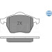 Bremsbelagsatz Vw S. A100/A6 90- Mit Sensor | 025 206 7619/W