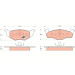 Bremsklötze VA | SEAT Ibiza,Toldeo,VW Polo,Golf 91 | GDB1218 Bremsklötze VA | SEAT Ibiza,Toldeo,VW Polo,Golf 91 | GDB1218